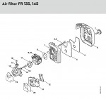 Stihl FR 135 SEA Backpack Brushcutters Spare Parts